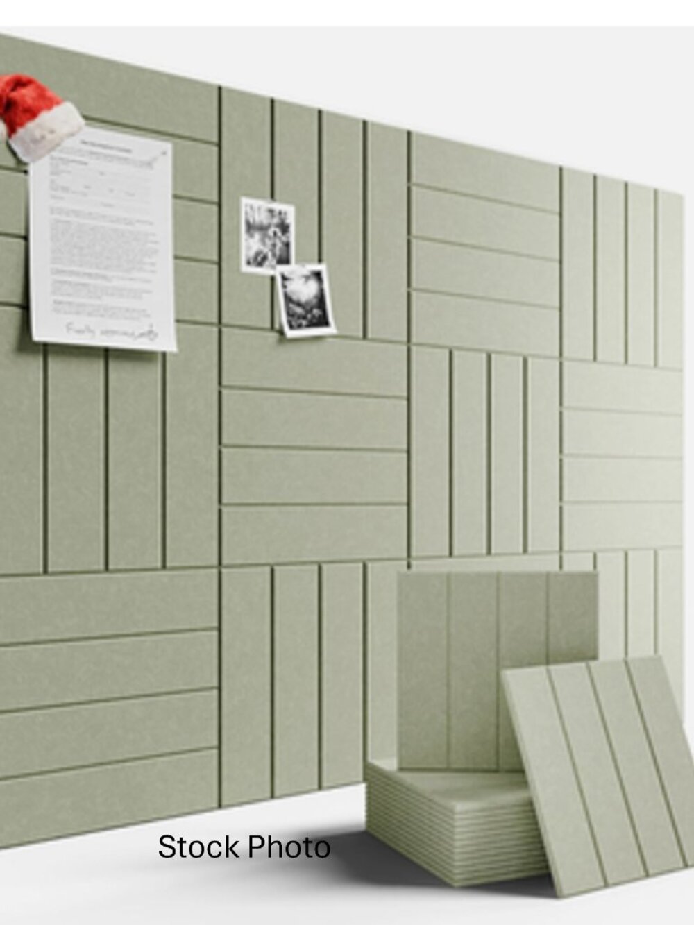 FLUXYNARA 12Pack  12"x 12"Felt Bulletin Board Wall Panel -Sage Green